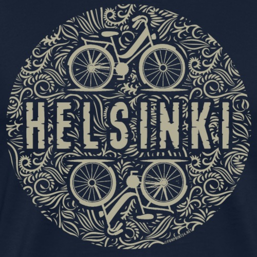 HELSINKI BICYCLE LIFE Textiles, Gifts for You! - Miesten premium t-paita