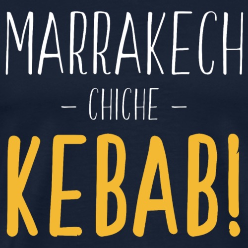 Marrakech Chiche Kebab - Blanc Jaune - T-shirt Premium Homme