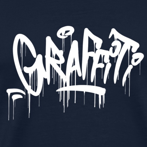 graffiti drips shirt weiss - Männer Premium T-Shirt