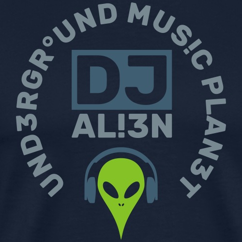 DJ Underground Music Planet Udlændinge - Herre premium T-shirt