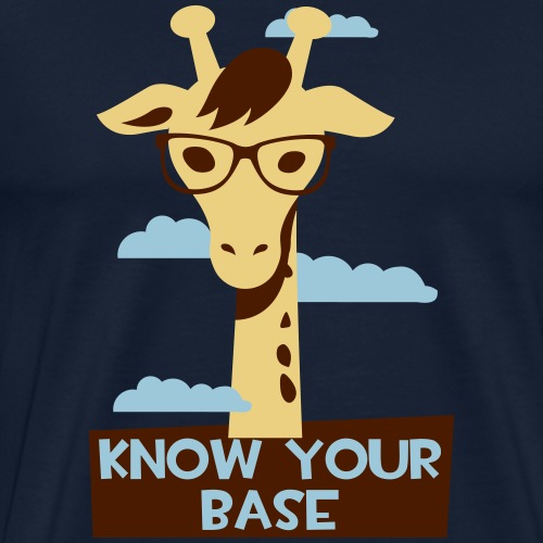 Giraffe, Know you base - Männer Premium T-Shirt