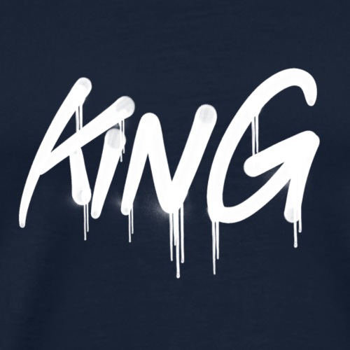 king weiss graffiti - Männer Premium T-Shirt