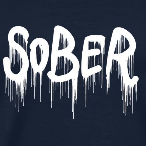 sober graffiti drips - Männer Premium T-Shirt