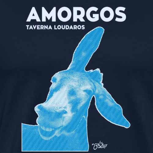 Amorgos Taverna Soso Donkey - Männer Premium T-Shirt