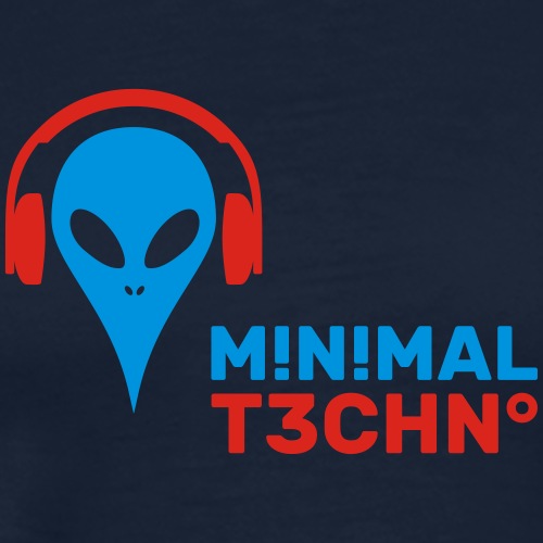 Minimal Techno - Männer Premium T-Shirt