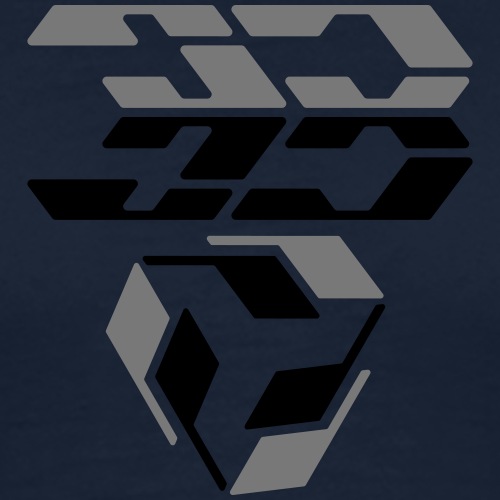 3B Logo triangle free style wear - Koszulka męska Premium