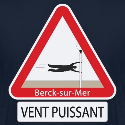 Berck-sur-mer: Vent puissant - T-shirt Premium Homme