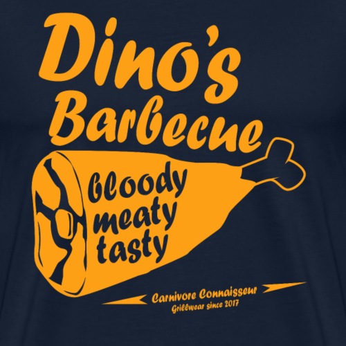 Dino's BBQ - bloody, meaty, tasty - Männer Premium T-Shirt
