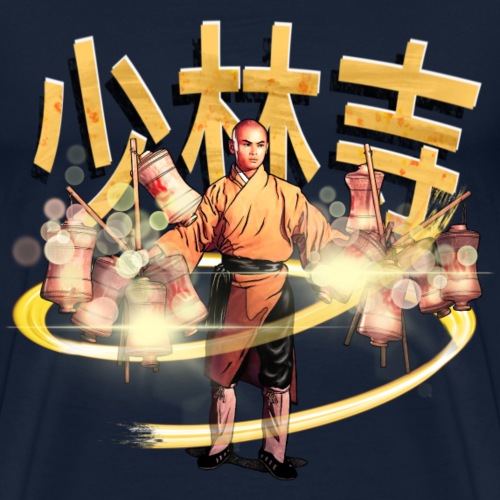 Gordon Liu som San Te - Warrior Monk - Herre premium T-shirt