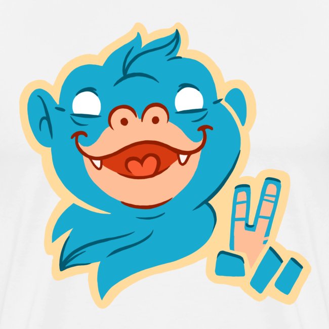 Blauer Affe Kinder Shirt