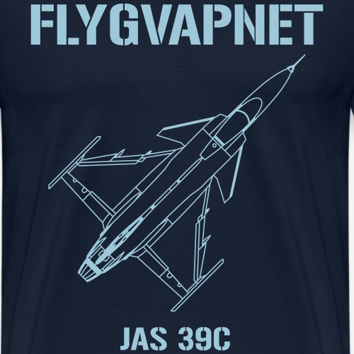Flygvapnet JAS 39 - Premium-T-shirt herr