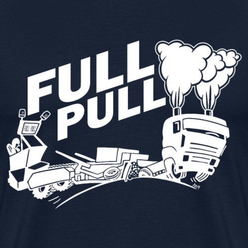 full pull white landscape - Mannen Premium T-shirt
