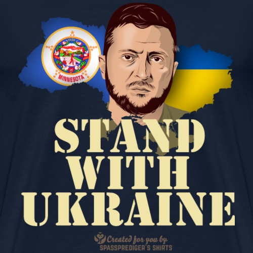 Ukraine Minnesota Unterstützer Merch Design - Männer Premium T-Shirt
