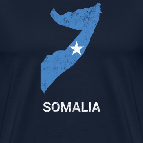 Somalia (Soomaaliya) country map & flag - Men's Premium T-Shirt