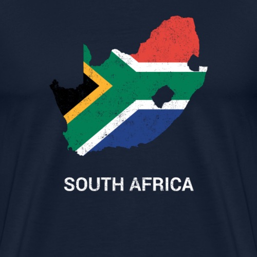South Africa country map & flag - Men's Premium T-Shirt