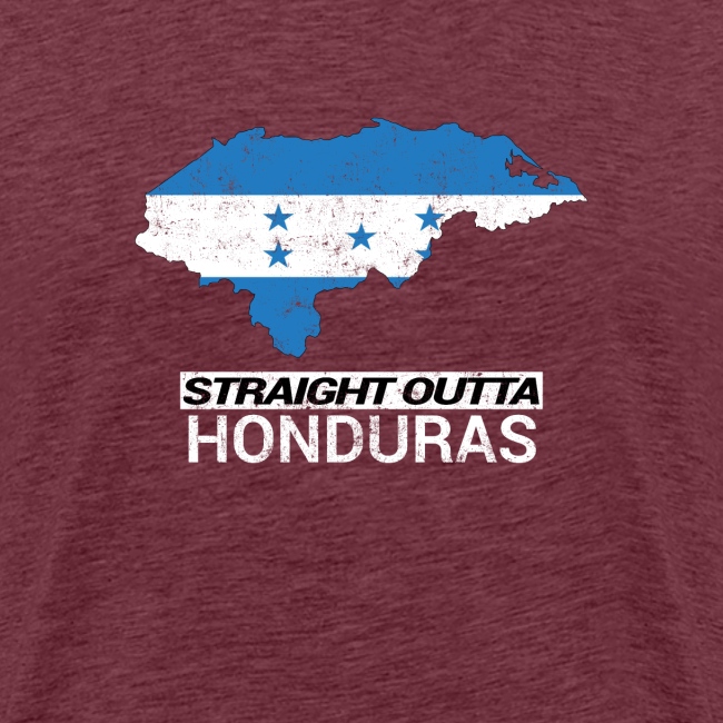 Straight Outta Honduras country map & flag
