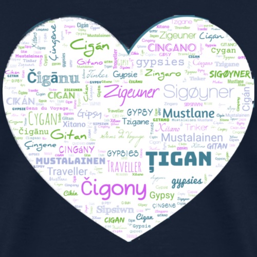 Love Heart / Herz Multi-Gypsy - Männer Premium T-Shirt