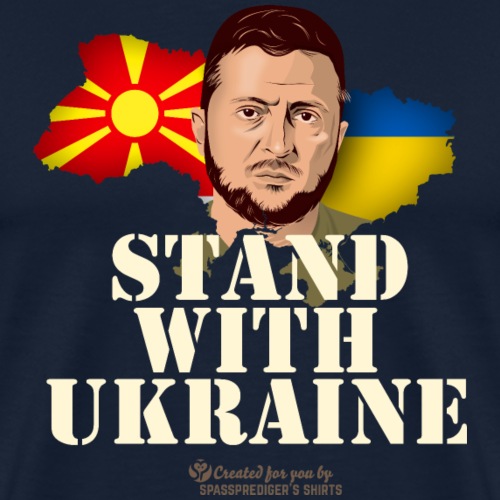 Nordmazedonien Ukraine - Männer Premium T-Shirt