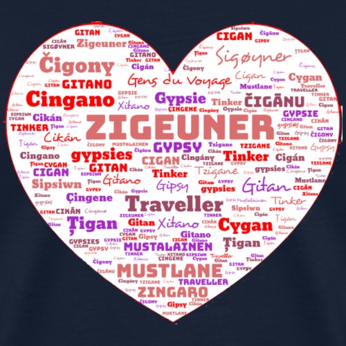 Heart Zigeuner Gypsy WordArt Cloud. - Männer Premium T-Shirt