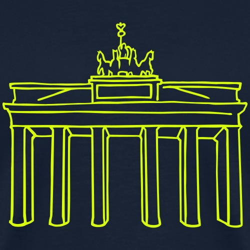 Porte de Brandebourg de Berlín - T-shirt Premium Homme