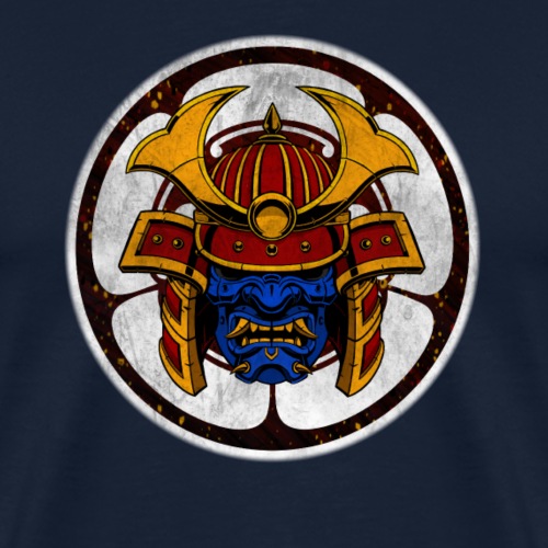 Samurai Crest Blue - Mannen Premium T-shirt
