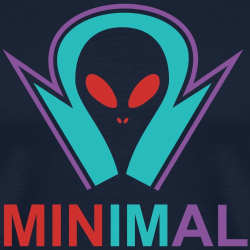 Minimal Alien Lord - Men's Premium T-Shirt