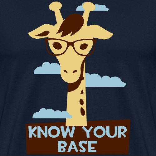 Giraffe, Know you base - Männer Premium T-Shirt