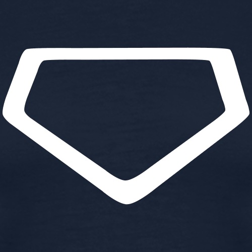 Baseball Homeplate Outline - Men's Premium T-Shirt
