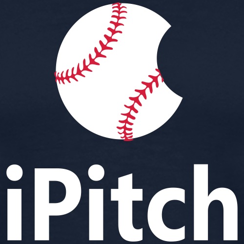 Baseball Logo iPitch - Men's Premium T-Shirt