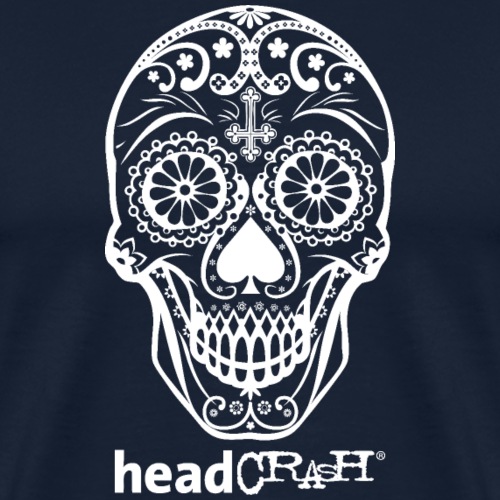 Skull & Logo white - Männer Premium T-Shirt