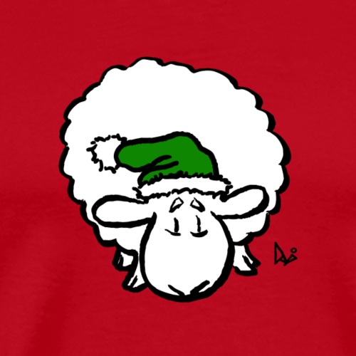 Jultomtefår (grönt) - Premium-T-shirt herr