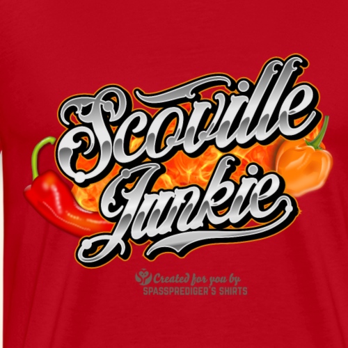 Chili Design Scoville Junkie - Männer Premium T-Shirt
