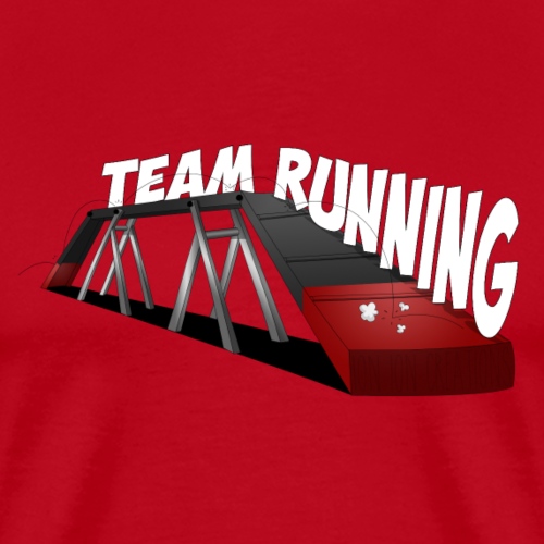 team Running noir Rouge - T-shirt Premium Homme