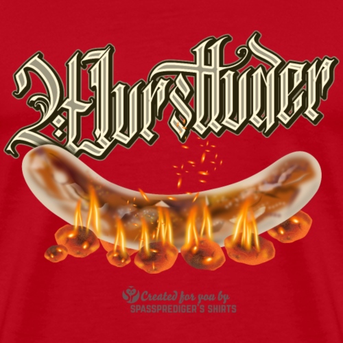 Grill T-Shirt Spruch Wurstluder - Männer Premium T-Shirt