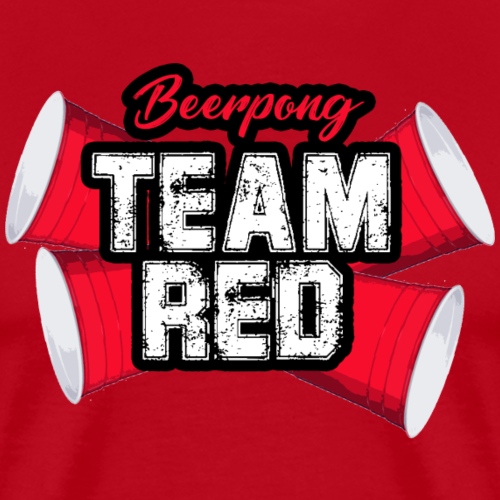 Beerpong team red - Mannen Premium T-shirt