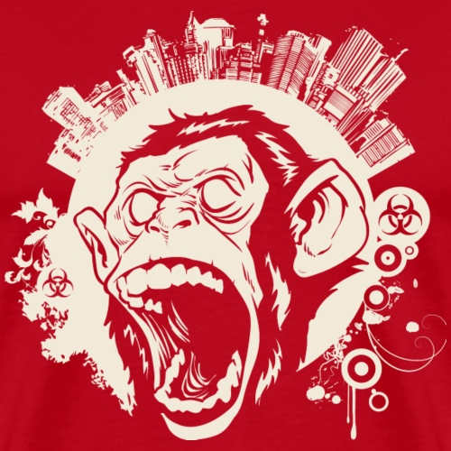 Urban Monkey gelb - Männer Premium T-Shirt
