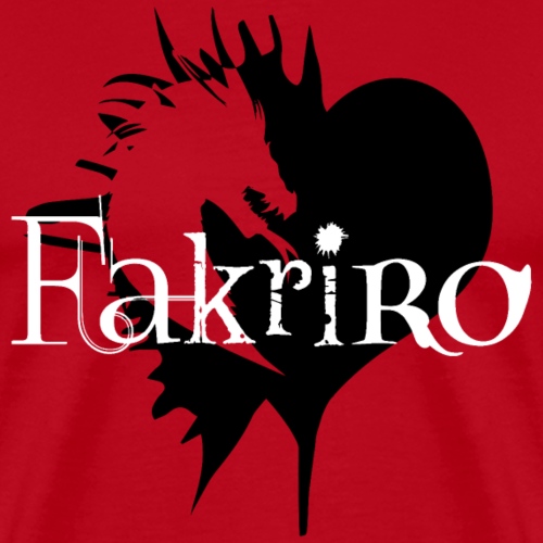 Fakriro Logo sw mit Herz - Männer Premium T-Shirt