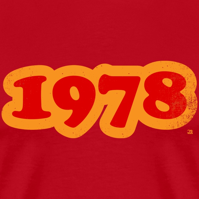 1978 red orange 70s