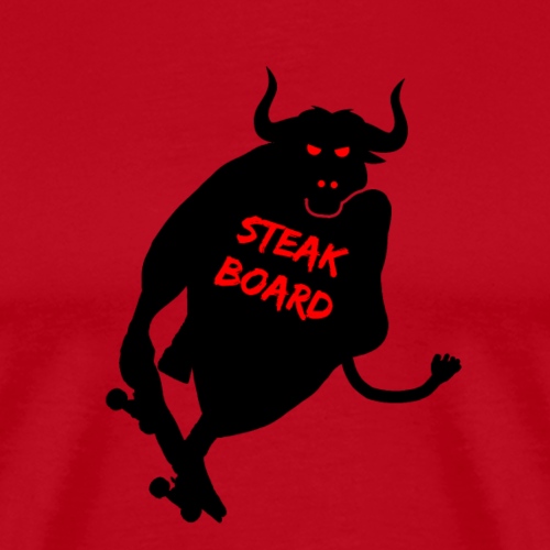 STAK STYRELSE! (skøyte, okse) - Premium T-skjorte for menn