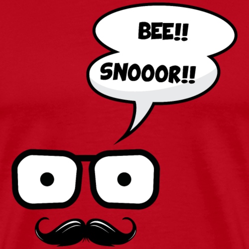 hipster mit brille - bee snoor - Männer Premium T-Shirt
