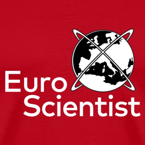 EuroScientist logo - white - Men's Premium T-Shirt