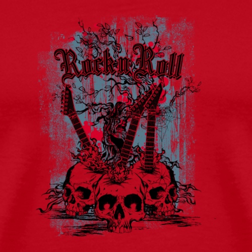 rock n roll skulls - Mannen Premium T-shirt