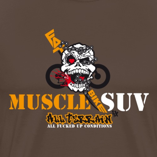 »Fat Bike Love Skull« - Muscle Suv - Männer Premium T-Shirt