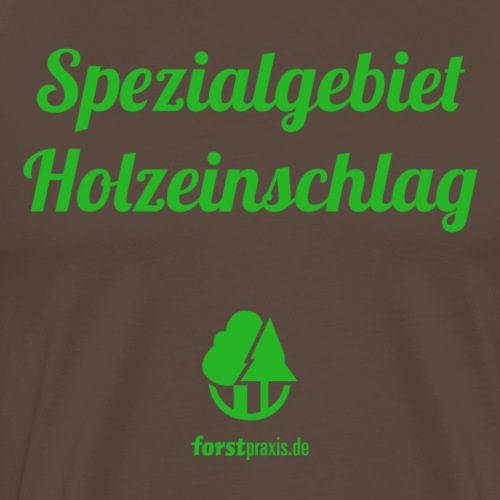 forstpraxis Holzeinschlag grün - Männer Premium T-Shirt