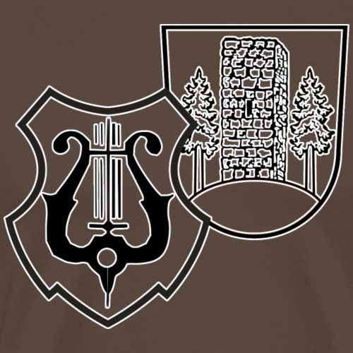 MVW Logo sw mit ws Rand transparent - Männer Premium T-Shirt