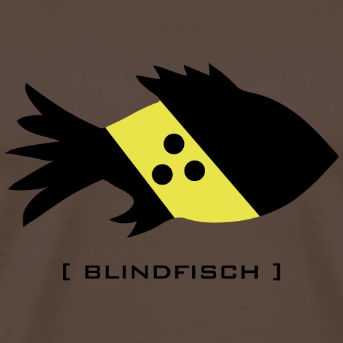 blindfisch fisch blind doof depp blinder - Männer Premium T-Shirt