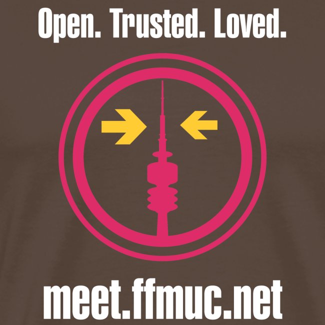 Freifunk Meet - Open-Trusted-Loved weiß