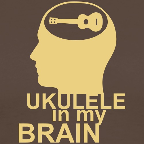 Ukulele in my brain - Koszulka męska Premium