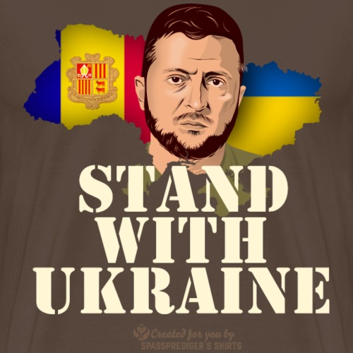 Ukraine Andorra - Männer Premium T-Shirt