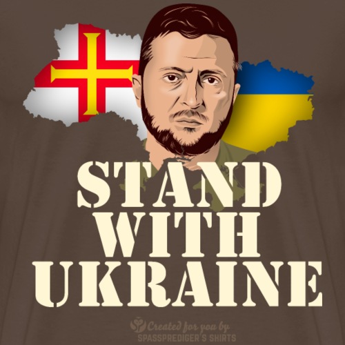 Ukraine Guernsey - Männer Premium T-Shirt